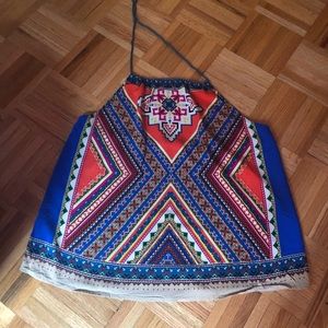 Flying Tomatoe Halter Blouse Size L